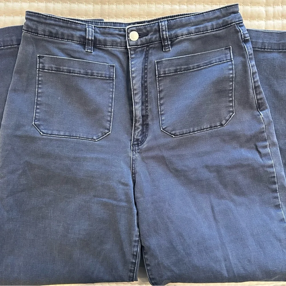 Rolla’s Sailor High Rise Wide Leg Ankle Length Jeans W/Patch Front Pockets, 31 - Picture 11 of 14